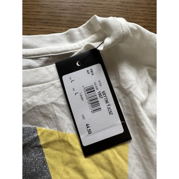 Armani Exchange AX Shirt Women Size Large Cotton Short Sleeve Graphic Print NWT - Picture 7 of 14